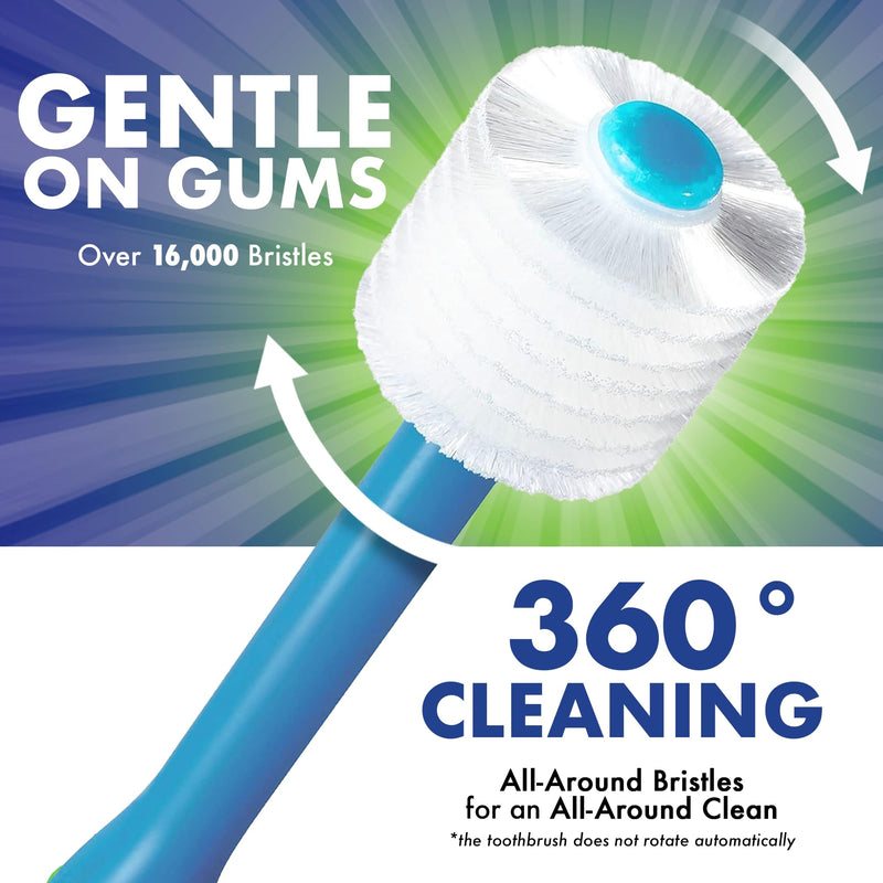 [Australia] - Brilliant Oral Care Child Toothbrush with Soft Bristles and Round Head, for a Kid Approved, Easy to Use All-Around Clean Mouth, Ages 2-5 Years, Sky Blue Lime Lilac, 3 Pack Sky Blue-lime-lilac 3 Count (Pack of 1) 