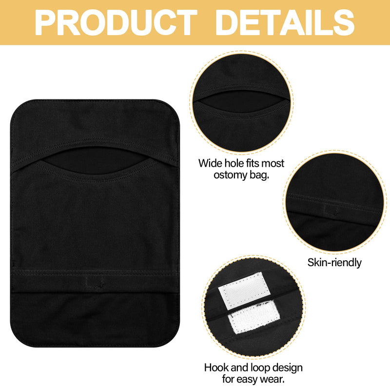 [Australia] - Sosation 8pcs Colostomy Bag Cover Stretchy Lightweight Colostomy Covers Women Ostomy Pouch Covers Ostomy Protective Bag Cover (Black, White, Beige, Brown) 