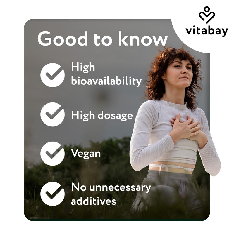 Vitabay Coenzyme Q10 Ubiquinone 200 mg – 120 Vegan Capsules – high Strength CoQ10 – Natural Q10 from Plant Fermentation – additive-Free & 100% Vegan – Laboratory Tested in Germany 120 Count (Pack of 1)