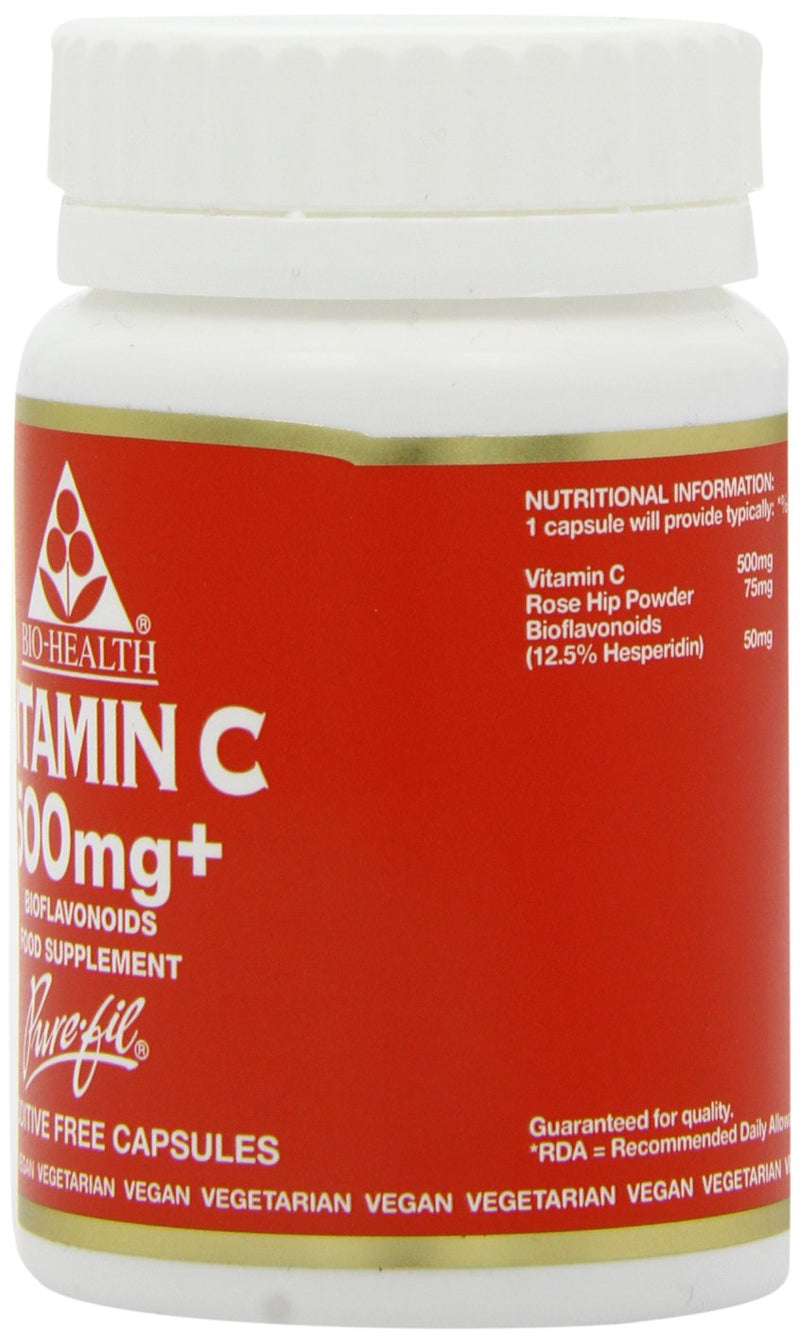 Bio Health 500 mg Bioflavonoid Vitamin C 60 Capsules