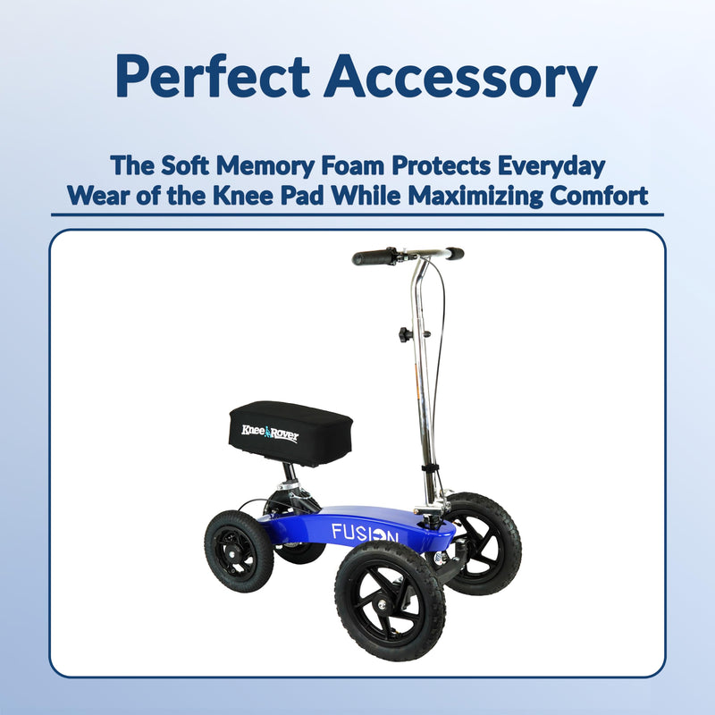 [Australia] - KneeRover Memory Pad Knee Scooter Pad Cover Cushion - Knee Rover Pad Accessory Features Removable Cover and Comfortable Memory Foam Cushion Insert - Knee Walker Pad Fits Most Models 