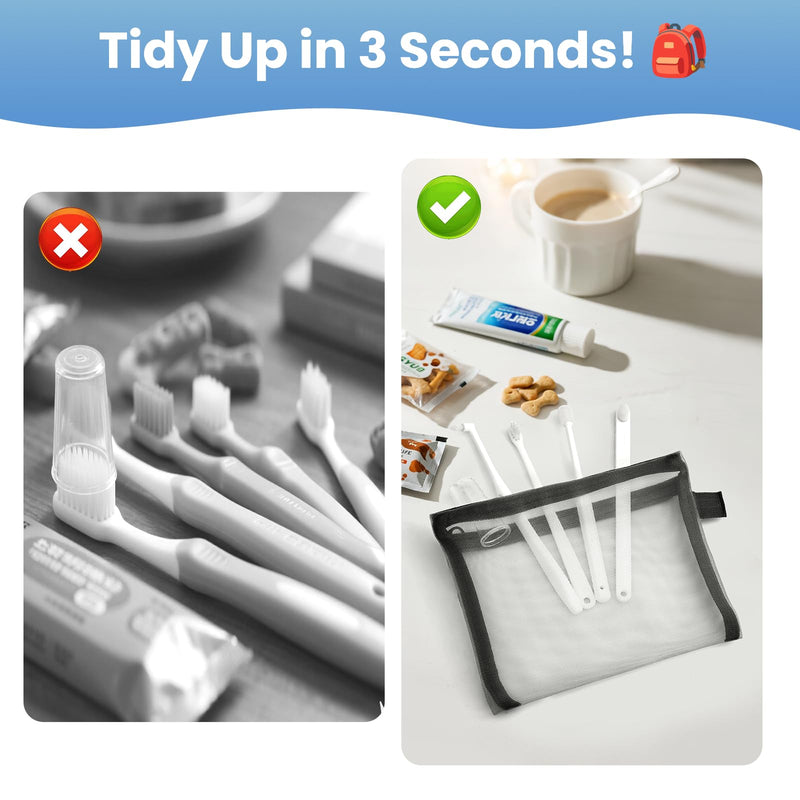 Dog Toothbrush Kit for Small Dogs - Puppy Tooth Brushing Kit with Finger Toothbrush & Soft Bristles, Dental Care Teeth Cleaning Set for Dogs and Cats