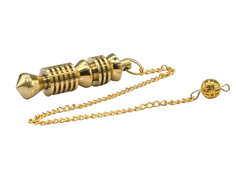 [Australia] - Ibrahim Karim Universal Pendulum Healing Metal Pendulums for Divination, Gold Double ISIS Steel Copper Pendulum High Energy Pendulo de Bronce Pendulos de Mesa MP21 #21. Double Isis - Openable 