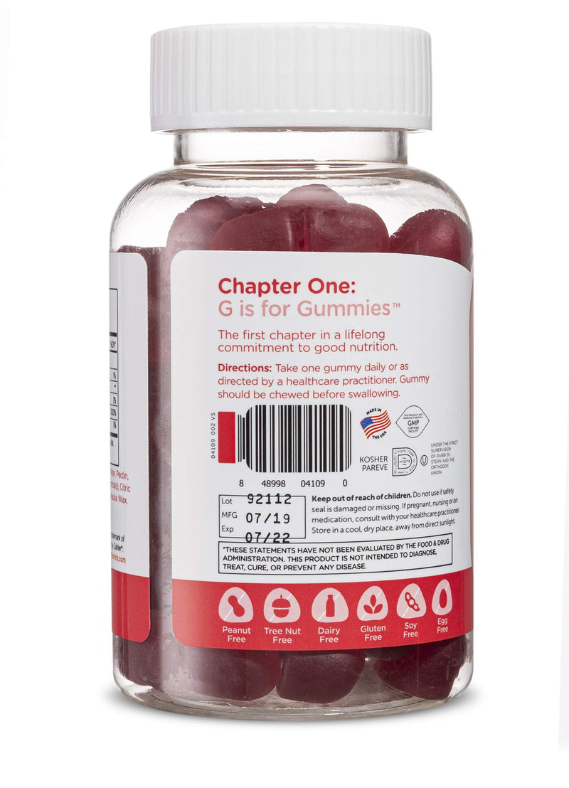Zahler Chapter One Biotin Gummies, Hair Skin and Nails Fortifying Biotin, Certified Kosher, 60 Flavored Gummies 60 Count (Pack of 1)