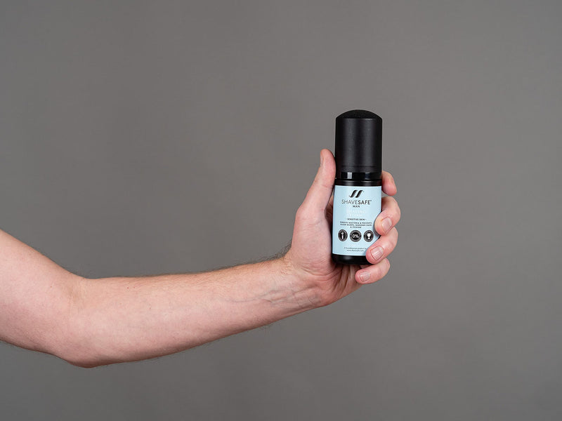 [Australia] - ShaveSafe Men's Shaving Foam (Sensitive Skin, 100 ml) Sensitive Skin 