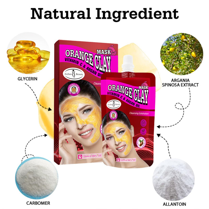 AICHUN BEAUTY Orange Clay Vitamin C Argan Oil Cleansing 120ml