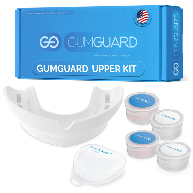 [Australia] - GumGuard Denture Mouthguard Soft, Customizable Fit for Upper & Lower Arches, Relief for Grinding & Clenching - Ideal for Denture Wearers & Implant Patients Ultrasoft Upper White Guard 1 UltraSoft Upper Arch 