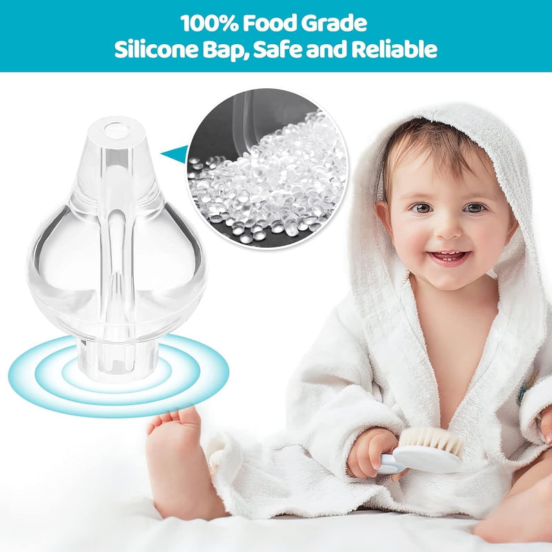 [Australia] - Baby Nasal Aspirator, Sinus Rinse System Professional Baby Nasal Irrigator- Portable Infant Nose Cleaner Quick Rinse Device for Newborn Infants Kids Children- BPA Free More Convenient, 4 Packs 1 