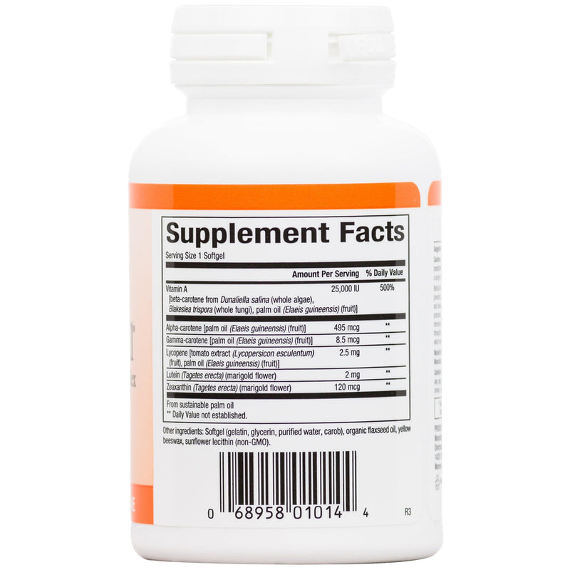 [Australia] - Natural Factors, BetaCareAll 25,000 IU, Vitamin A for Healthy Skin, Vision and Immune Function, 90 Softgels Standard Packaging 