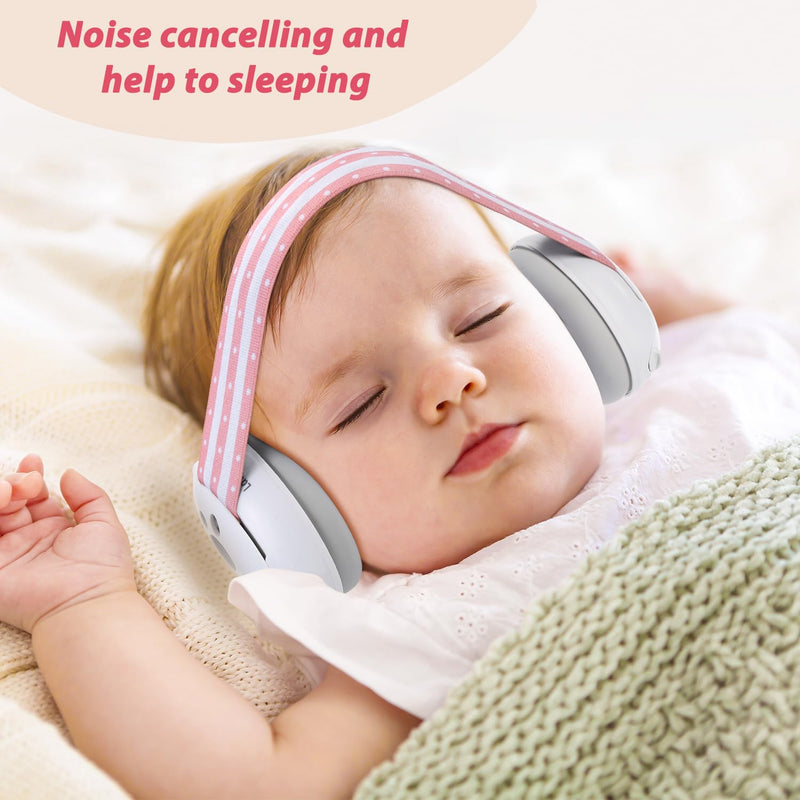 [Australia] - Baby Ear Protection, Noise Cancelling Headphones for Babies and Toddlers Up to 36 Months Pink 