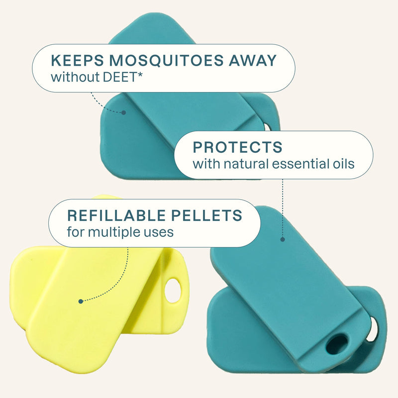 [Australia] - Cliganic Mosquito Repellent Refill Pack (6 Pellets) for Cliganic Wristbands - Natural DEET-Free, Essential Oil Infused 
