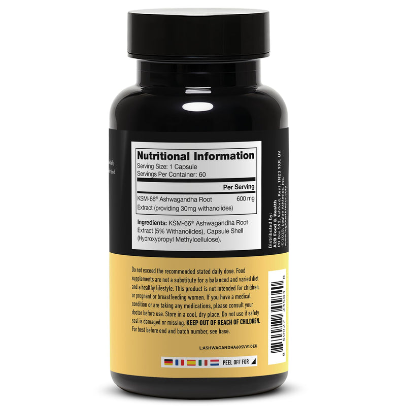 LEGION KSM-66® Ashwagandha Root Extract - Ashwagandha Root Powder Supplement to Improve Your Mood, Sleep & Athletic Performance - Extra Strength AshwagandhaRoot Extract (60 Servings)