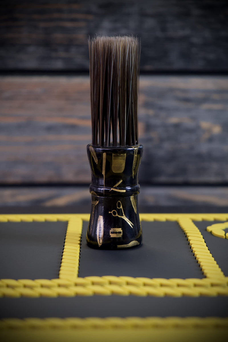 King Midas Empire - Barber Duster Brush - Face And Neck Duster for Hair Cutting - Nylon Bristles Duster Brush For Salon and Home Use - Soft Duster Barber Brush.