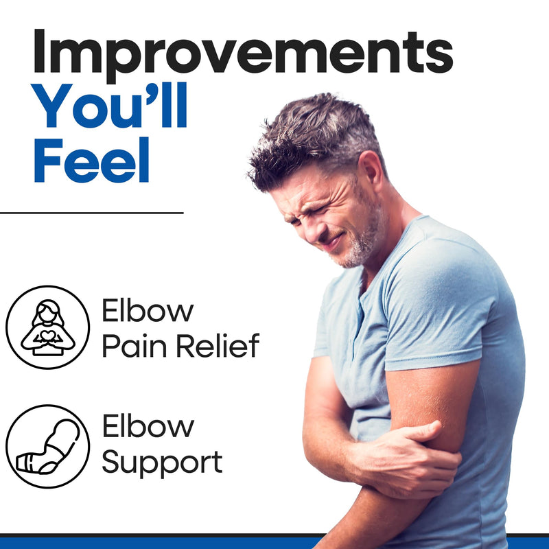 [Australia] - Soft Elbow Pad For Bursitis & Elbow Tendonitis Relief Wrap | Padded Compression Sleeve for Bursitis | Tendonitis Relief Wrap Pads | Tennis Elbows Brace for Women Men | Arm Cushion Brace | Small / Med Small/Medium 
