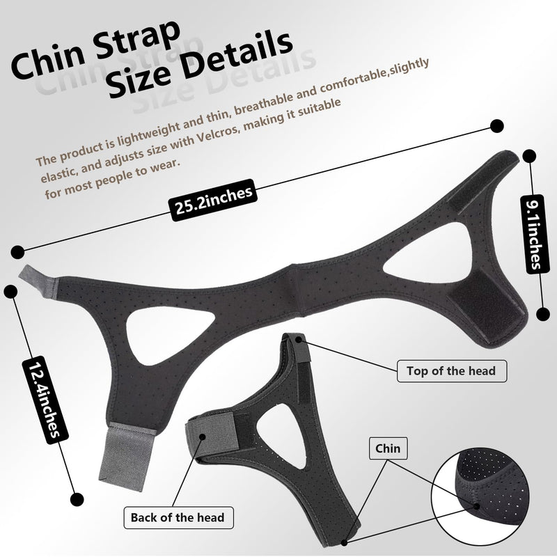 [Australia] - Anti Snore Chin StrapÔºåAdjustable Breathable Chin Strap for CPAP UsersÔºåAnti Snoring Devices for Men and WomenÔºåComfortable Chin Strap for SleepingÔºåEffective Stop Snoring Solution 