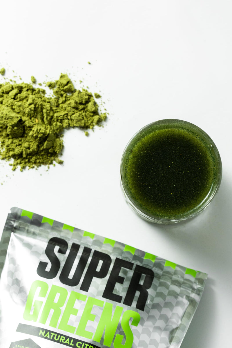 OTE Super Greens - Vegan Greens Powder with 51 Active Ingredients, Superfood Supplement Including Ashwagandha & Lion’s Mane - Rich Source of Vitamins, Minerals & Antioxidants - 1 Month Supply, Citrus