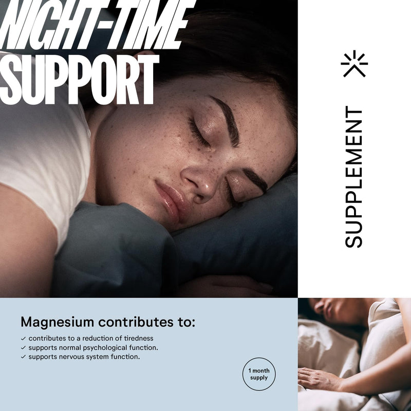 Numan Sleep Deep Support – 60 Vegan Capsules with Chamomile, L-Theanine, Magnesium Citrate - Night-time Support, Made in UK