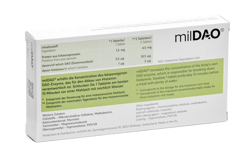 60 Vegan Tablets | DAO Enzyme Supplement for Histamine Intolerance | Pure & High-Standard, Halal-Certified | 1,000,000 HDU per Tablet | with Catalase | Foil Pouch for Maximum Stability 60 count (Pack of 1)