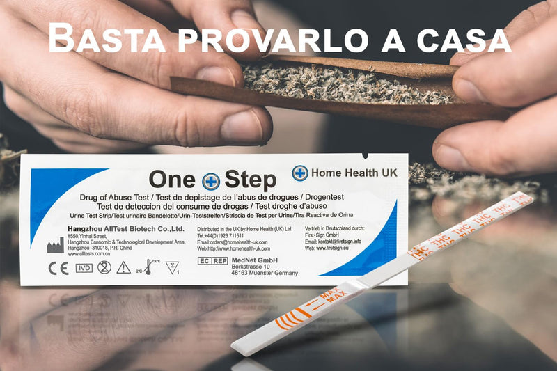 One Step Marijuana (THC) Drug Test Kit (5 Count) - 99% Accurate THC Home Test - Cannabis Urine Test Strips - Weed Detox Test - Fast Detection & Easy-to-Read THC Test Strips 5