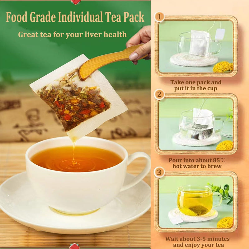 [Australia] - 18 Flavors Liver Tea, Liver Tea with 18 Different Herbs for Liver (1 Boxes 30 Bags) 1 Box 