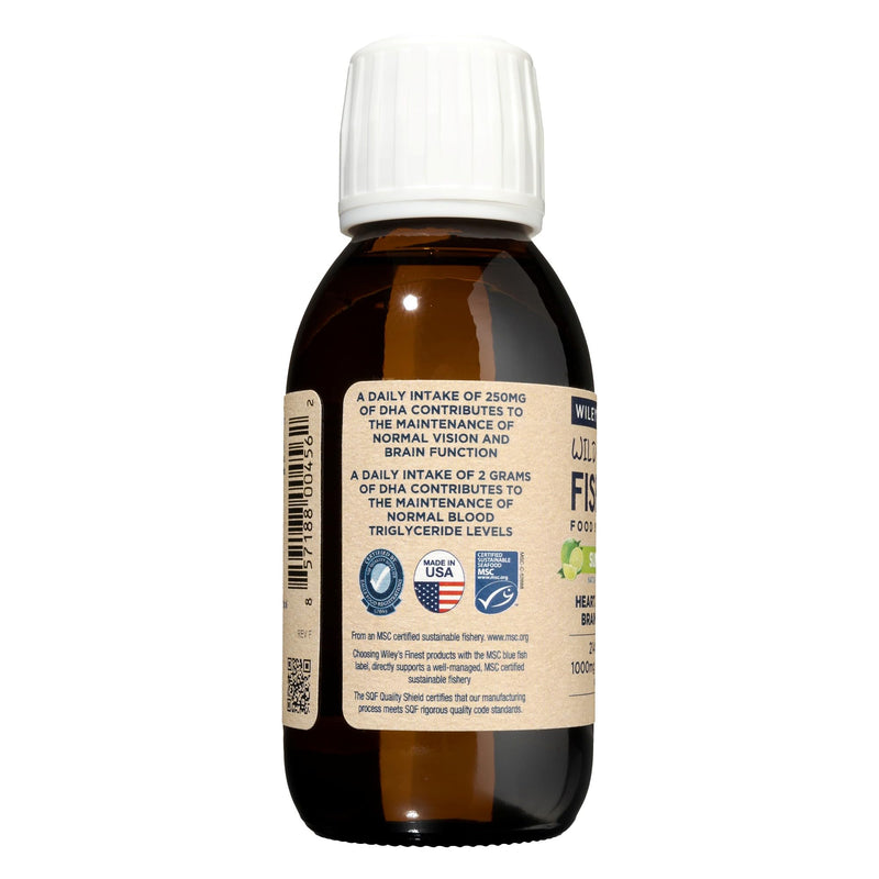 Wiley's Finest Wild Alaskan Fish Oil Summit DHA Liquid - 2140mg of DHA and 460mg of EPA Omega-3s - Citrus Flavored Liquid Supplement - 4.23 Oz (25 Servings)