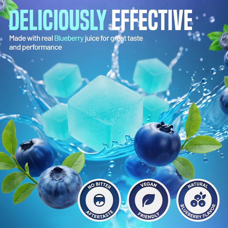 Creatine Gummies 5000mg | Lab Tested | Creatine Monohydrate | Full Month Supply | UK Formulated Vegan & Sugar Free | Pre/Post Workout Gym Supplement for Men & Women | 120 Counts - Blueberry
