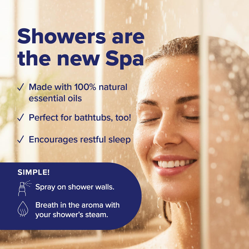 MOXĒ Breathe & Dream Shower Steamer, Congestion & Calm Relief, 4oz, 2 Pack | Two Essential Oil Blends for Refreshing Daytime and Relaxing Nighttime Shower Aromatherapy; Two Full-Size 4 Oz Spray Bottles 4 Fl Oz (Pack of 2) Breathe and Dream