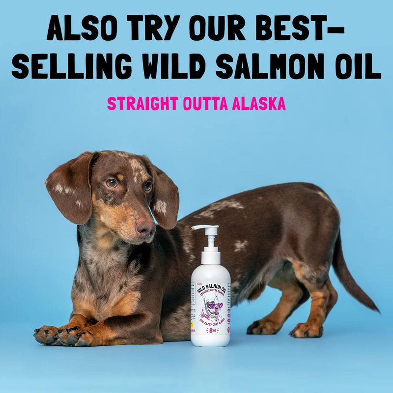 Omega 3 Alaskan Salmon Oil Treats for Dogs 120 Fish Oil Chew Supplement Skin and Coat Allergy and Itch Relief Hip & Joint Health Brain Shedding Hot Spots Treatment Omega 3 6 9 EPA & DHA Fatty Acids 120pcs - PawsPlanet Australia