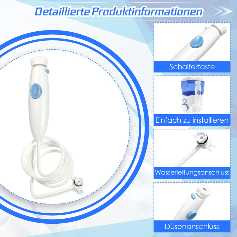 [Australia] - Water Flosser Oral Irrigator Oral Irrigator Replacement Tube Hose Handle Replacement for WP-100, Water Flosser Plastic Handle Hose Accessories for Oral Hygiene Compatible with WP-100 Sunlera Replacement Parts 