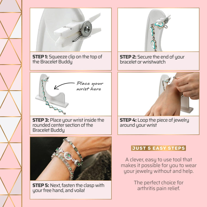 [Australia] - Medca- Jewelry Helper Fastening Aid to Quickly Fasten and Unfasten Bracelets or Watches - 2 Pack 2 Count (Pack of 1) 