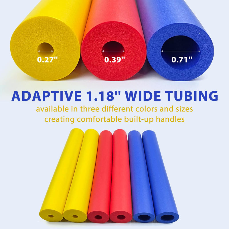 [Australia] - 12pcs Foam Grip Tubing Adaptive Utensils Grip Tubing, Built up Grip Aid for Utensils, Tools and Pens for Elderly, Disabled, Arthritic, Handicapped 