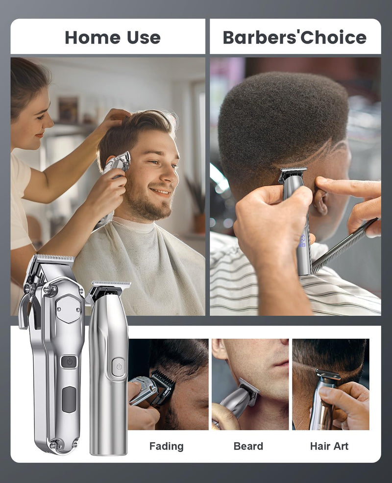 [Australia] - Romanda Clippers and Trimmers Set, Hair Clippers for Men Cordless,Mens Clippers and Grooming Set,Barber Clippers Set 