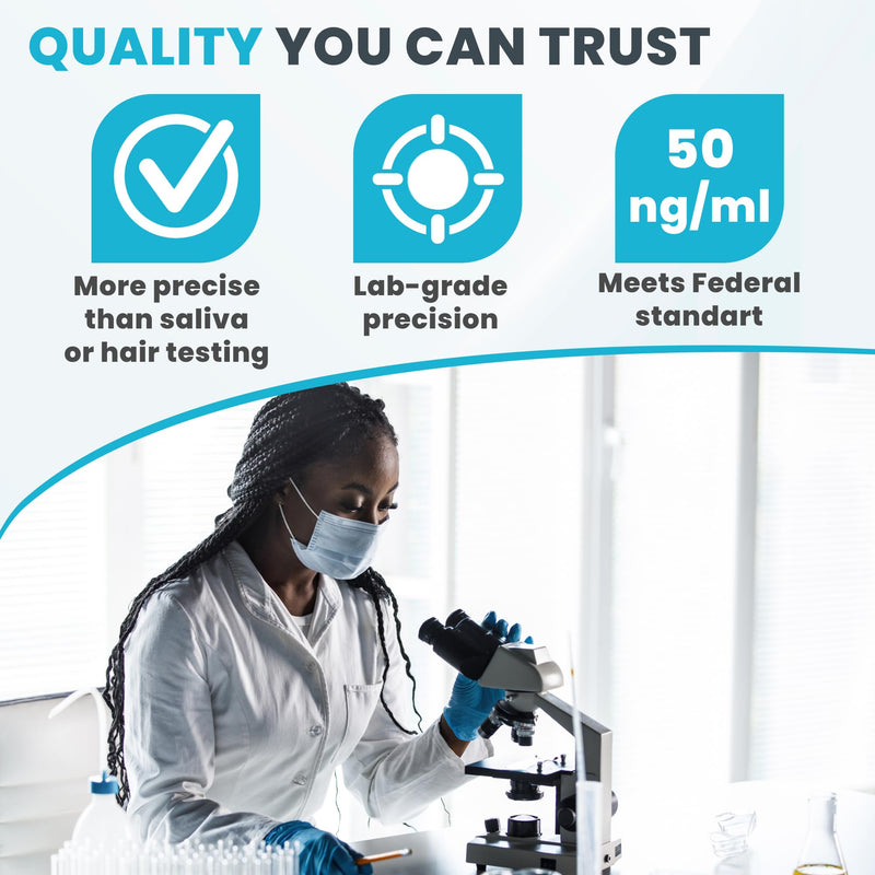 [Australia] - Exploro Highly Sensitive Marijuana Drug Test Kit, THC Drug Test Urine for Marijuana/Weed, Easy Home Drug Test Marijuana, THC Tests for Home for 50 ng/ml, THC Test Strips (Pack of 50) 50 Count (Pack of 1) 
