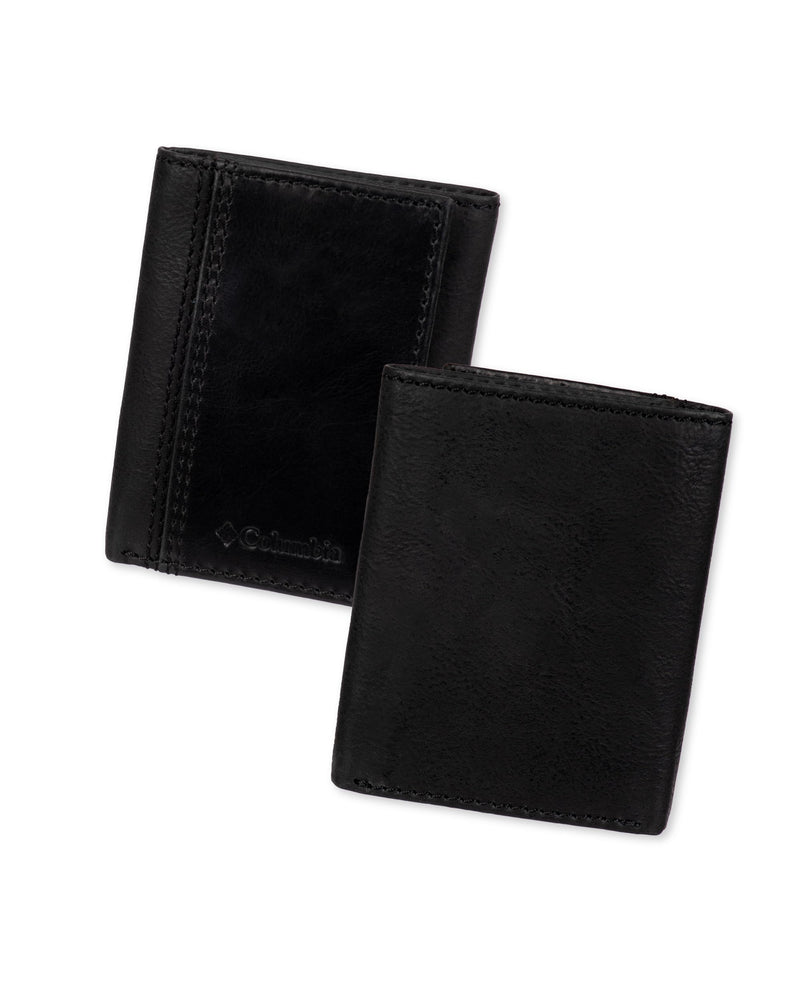 Columbia Men's RFID Trifold Wallet One Size Black Stitch