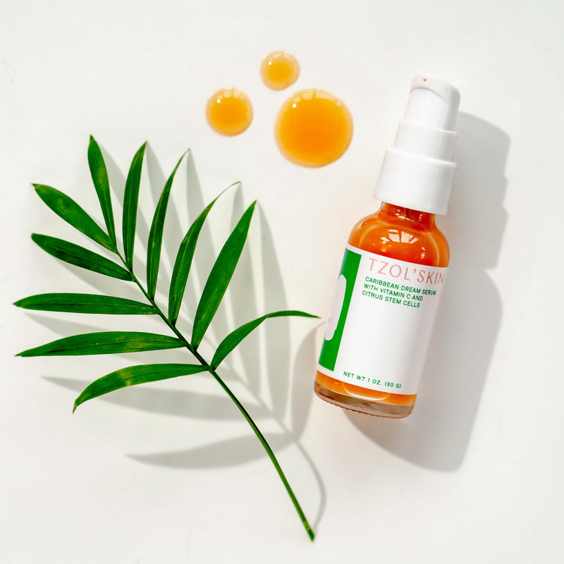 TZOL’SKIN - Caribbean Dream Serum - CC Serum - Vitamin C & Hyaluronic Acid - Citrus Stem Cells - Hydrating - For Dark Spots - Evens Skin Tone - No Paraben, Silicones & Sulfates - Vegan - Cruelty Free