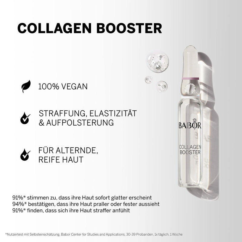 [Australia] - BABOR Collagen Booster, anti-aging serum ampoules for the face, with tripeptide for more elasticity and smoothness, ampoule concentrates, 7 x 2 ml market launch 2022 