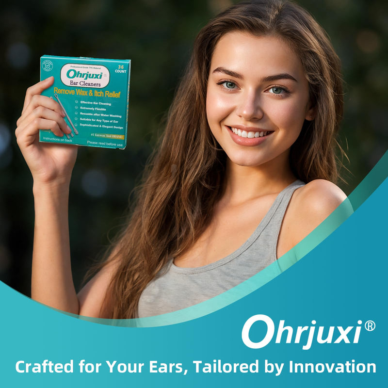 [Australia] - Ohrjuxi® Ear Wax Removal - 36 PCS Reusable Ear Cleaner, 3 Styles, Professional-Grade TPE, Effective & Gentle Ear Cleaning Kit, Clogged & Itch Ear Relief - Suitable for All Types of Ears 36-mixed 