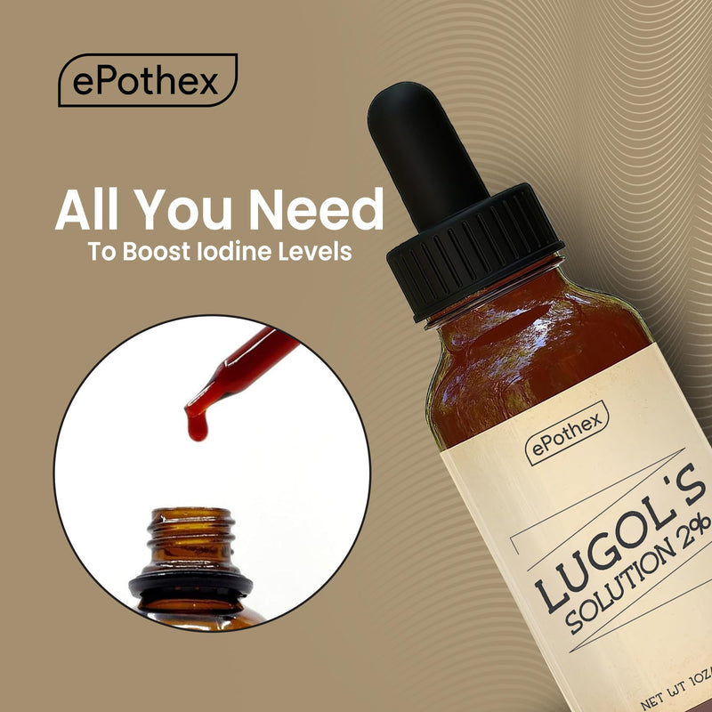 [Australia] - Lugol's Solution 2% 1oz glass dropper bottle. Contains Potassium Iodide and Iodine, 30ml Unflavored 1 Fl Oz (Pack of 1) 