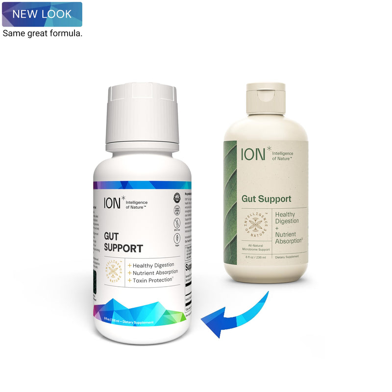 ION Gut Health Supplement 236ml | ION* Gut + Microbiome | Support that Goes Beyond Probiotics | Promotes Digestive Wellness, Alleviates Gluten Sensitivity | Strengthens Gut Lining| Bloating Relief 236 ml