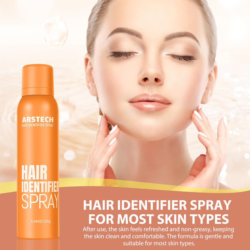 [Australia] - Hair Identifier Spray for Face Shaving Dermaplaning Tool Skin Body Dermaplane Spray for Women with 16 Face Razor Face Shaver Kit Facial Hair Removal Dermaplane Razor for Women Face (Orange 4 Pack) Orange 4 PACK 