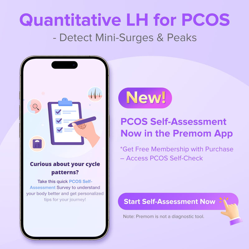 Premom Quantitative Ovulation Test Strips: 5X Pregnancy Rate Found* Use App | 40 Ovulation Tests - Numerical LH Range 0-65 mIU/mL & 10 Pregnancy Test Strips & 2 Reusable Urine Cups | Premom App