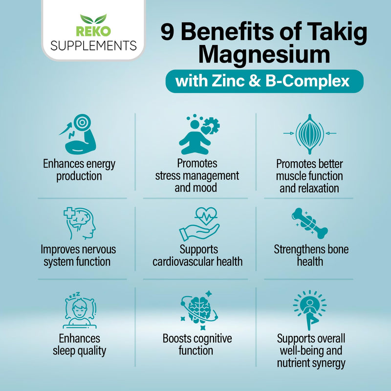 Magnesium with Zinc - Sleep & Muscle Recovery, 60 Capsules | High Strength - Reduces Tiredness & Supports Immunity - Vitamins B12, B6, B3, B2 & D3 Non-GMO