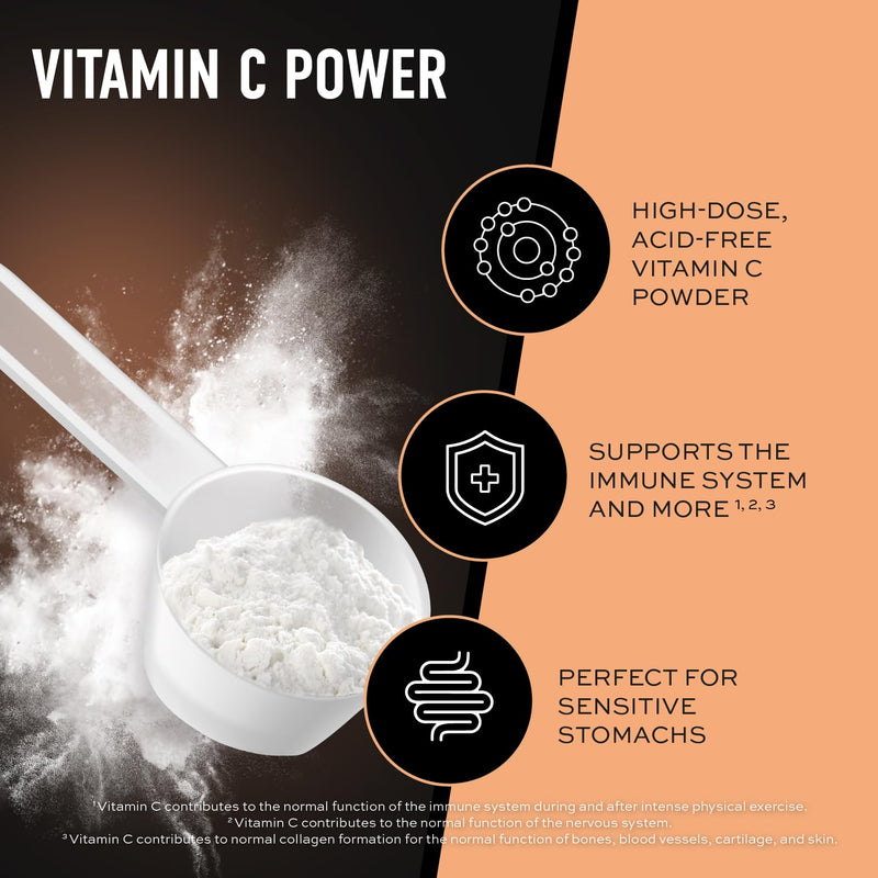 ESN Buffered Vitamin C Powder, 250 g, 0.55 lbs, 250 Servings - Made in Germany, Laboratory Tested 250 g (Pack of 1)