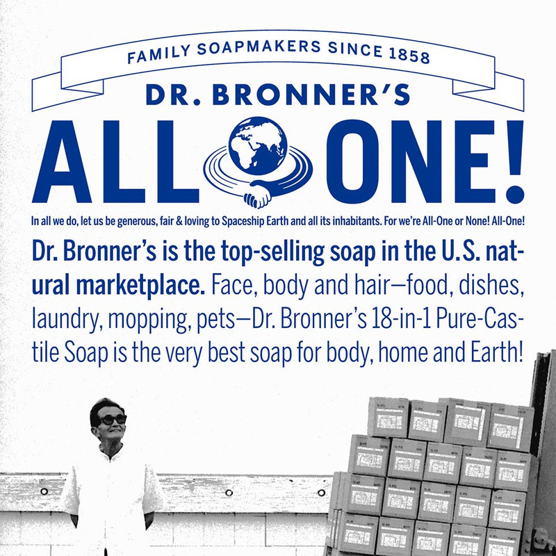 [Australia] - Dr. Bronner's - Pure-Castile Liquid Soap (Baby Unscented, 8 Ounce) - Made with Organic Oils, 18-in-1 Uses: Face, Hair, Laundry, Dishes, For Sensitive Skin, Babies, No Added Fragrance, Vegan, Non-GMO 8 oz 