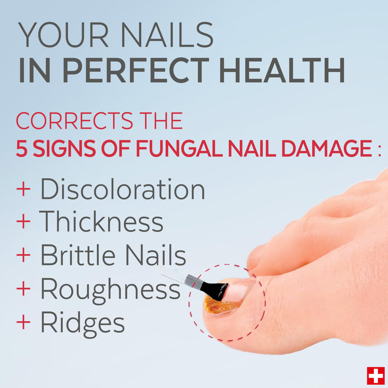 PODERM – TOENAIL RENEWAL BOOSTER – TEA TREE oil-serum - Restores Appearance of Discolored/Damaged Nails – Toe and Fingernail Repair – 100% Natural Ingredients and Vegan – Express Renewal – Swiss Made EXTRA STRENGTH FAST