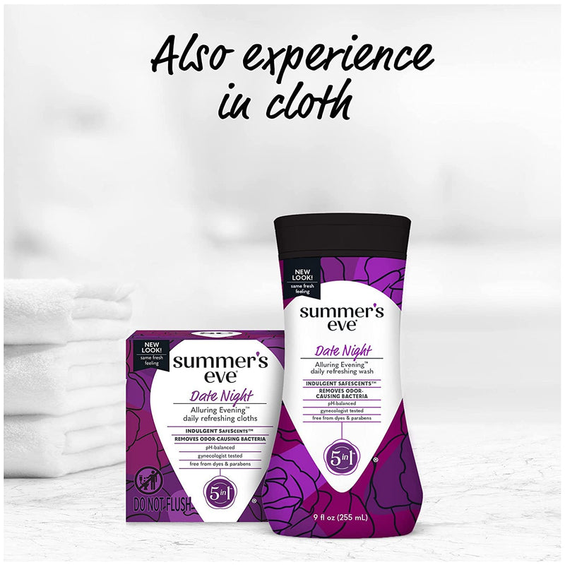[Australia] - Summer's Eve Date Night Feminine Cleansing Wipes Pre/Post-Intimacy Cleansing, 16 Count 