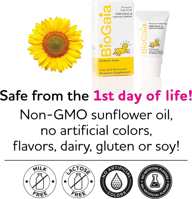 [Australia] - BioGaia Protectis Probiotic drops for baby (children) colic 5ml Safe & Effective - Pack 2 x 5 ml by Pediact 