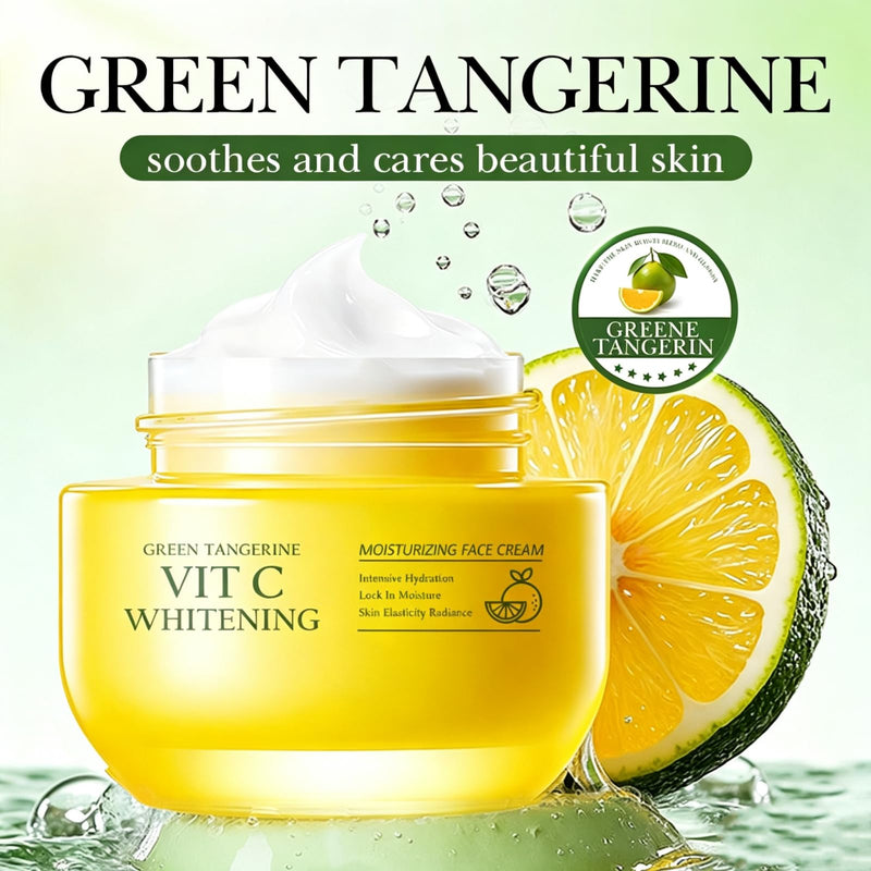 For Green Tangerine Vitamin C NAM Face Cream Lotion,Face Moisturizers | Moisturizing Hydrating Facial Creams,Facial Skin Care Cream,Soothing Skin Brighten skin tone 50g 1.76 OZ