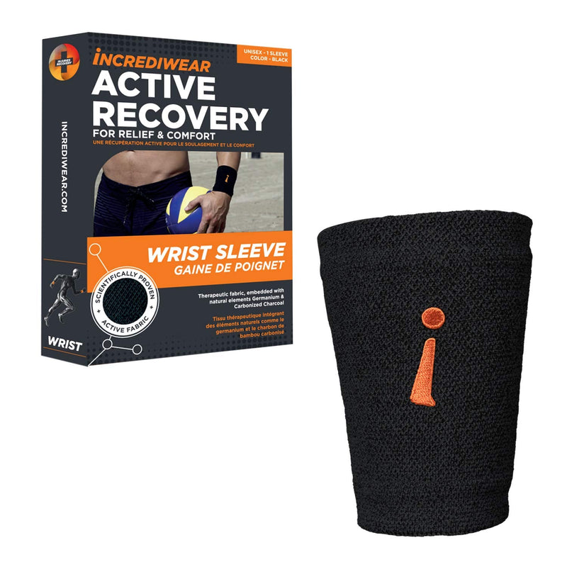 Incrediwear Wrist Sleeve – Wrist Brace for Women and Men, Helps with Inflammation, Swelling & Joint Pain Relief, Wrist Support for Recovering from Injury & Surgery (Black, S/M) Black Small/Medium