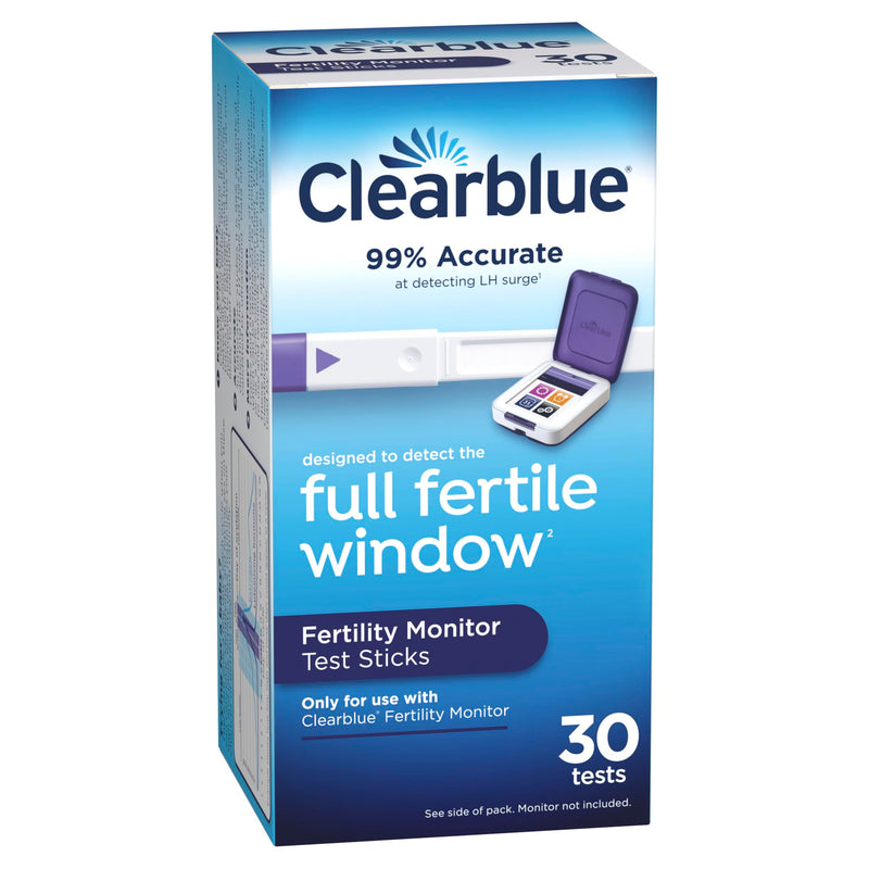 Clearblue Fertility Monitor Test Sticks, 30 Count 30 Count (Pack of 1) 30 Fertility Tests